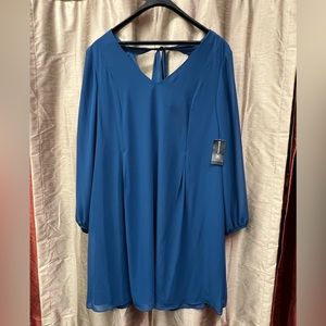 I.N.C blue bow back dress XL